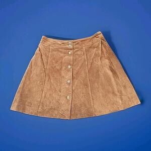 GAP Brown Leather Skirt - Size 4